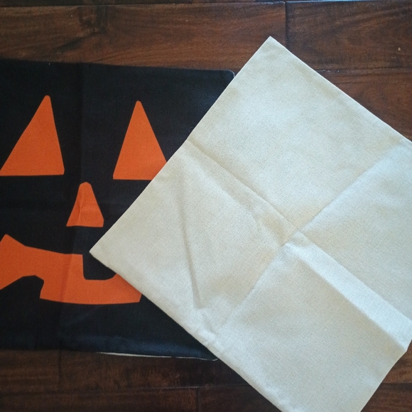 Brand new Jack o Lantern throw pillow covers - Picture 2 of 4